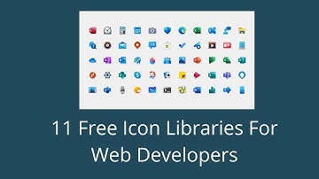 11 Free Icon Libraries For Web Developers