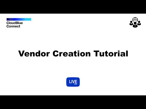 CloudBlue Connect Vendor Creation Tutorial