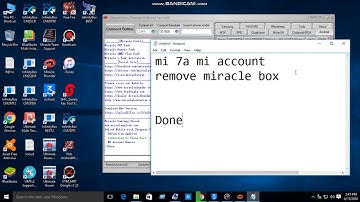 Mi 7a Mi Account Remove  Miracle Box 2021 100%