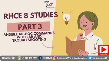 RHCE 8 Studies Part 3 | Ansible Ad-Hoc Commands with Lab and Troubleshooting