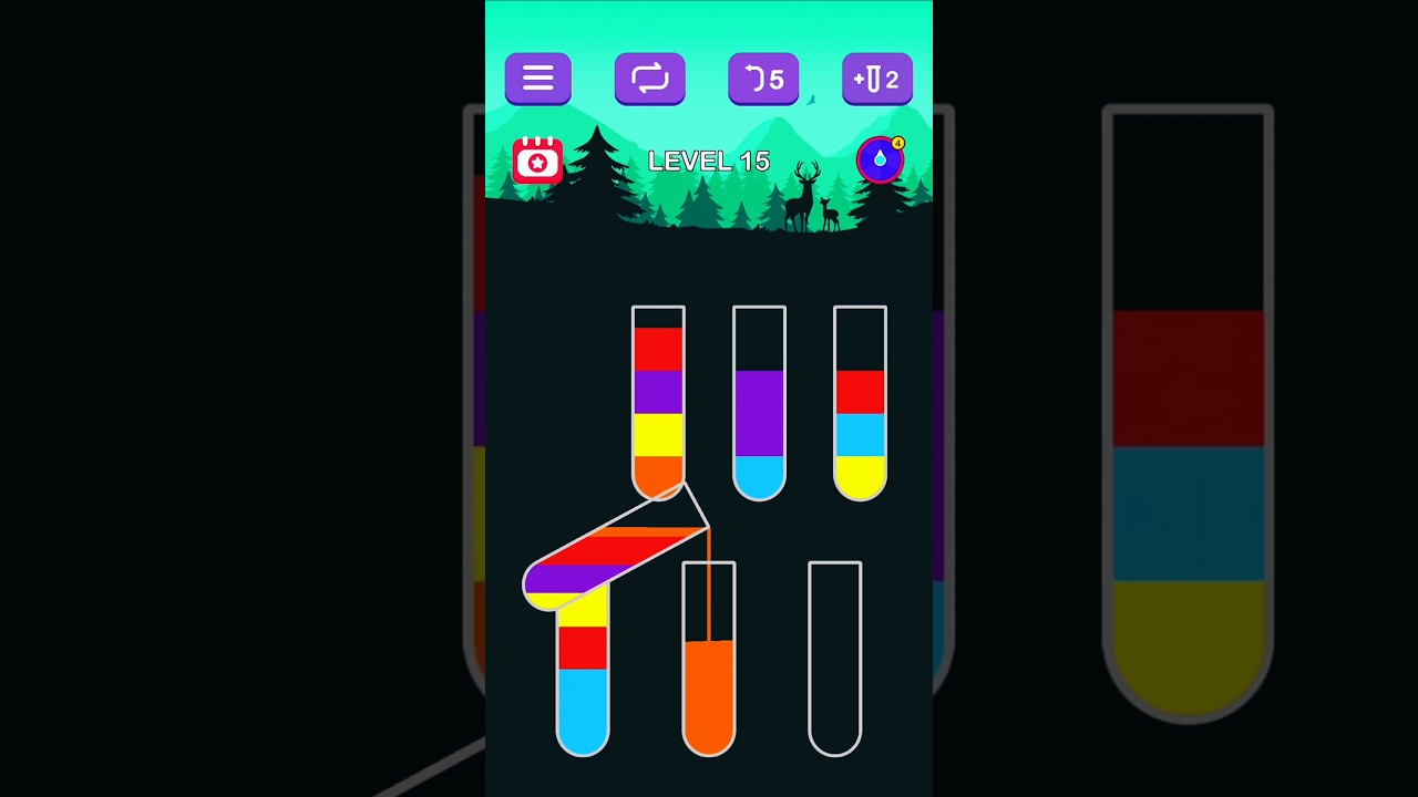 Water Sort Puzzle Levels 15 | Satisfying Color Sorting Gameplay | #16