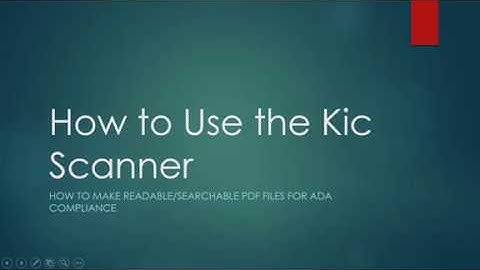 WKU Libraries  How to Use the Kic Scanner