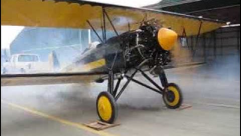 Stearman C3B Startup After Restoration
