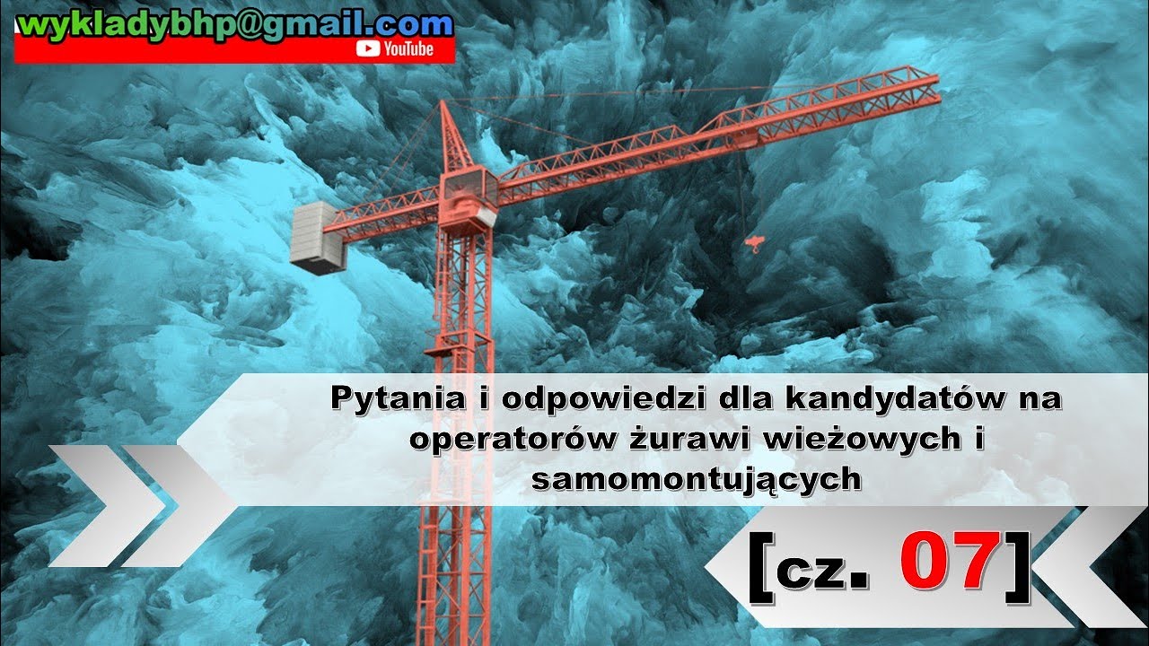 Pytania I Odpowiedzi Egzamin Udt Egzamin UDT: Żurawie wieżowe i szybkomontujące pytania i odpowiedzi od