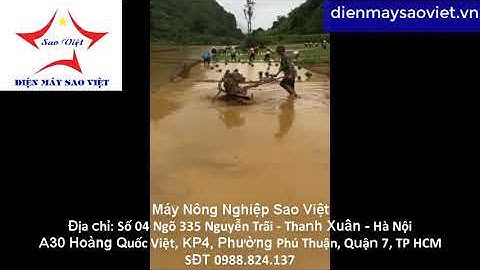 Máy xới đất kama chạy ruộng nước 173