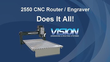 Vision 2550 CNC Router, One Machine Does It All!