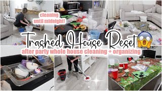 ✨TRASHED HOUSE CLEAN WITH ME // Whole House Clean + Organize // Cleaning Motivation