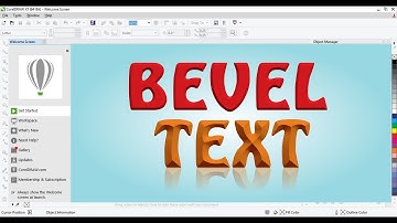 #Bevel Effect in Coreldraw | How to use Bevel Effect on Text in Coreldraw