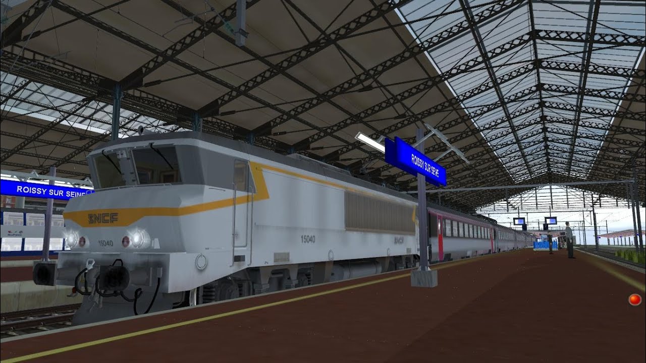 [Trainz 2010] Gros spot en gare dans les Yvelines. (z20500/z20900, Intercités, manoeuvre BB15000)