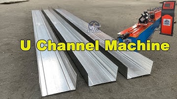 50mm U channel roll forming machine | U track roll forming machine | U furring roll forming machine