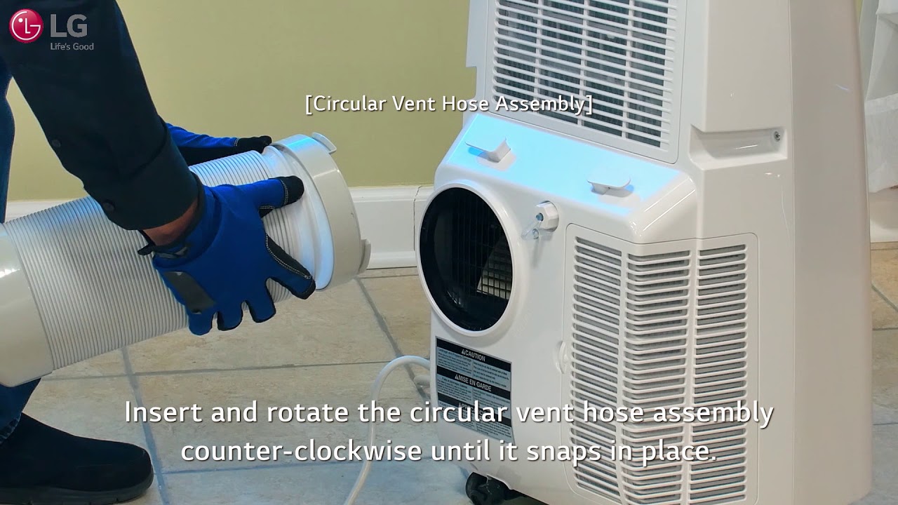 Lg Portable Air Conditioner Set Up 