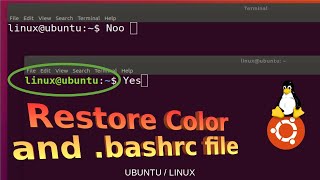 how to bring back original .bashrc file in linux