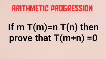 #problemofapseries #class11 If mT(m)=nT(n) in an A.P. series,then prove that T(m+n)=0||Rimpa S. Roy.
