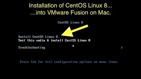 Installation of CentOS Linux 8 into VMware Fusion on Mac. - 6
