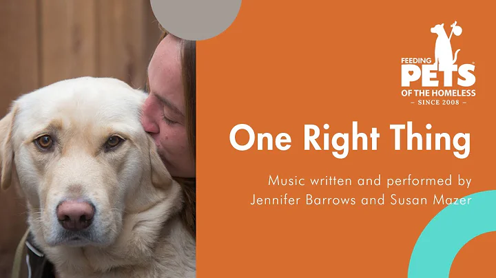 One Right Thing by Jennifer Barrows and Susan Maze...