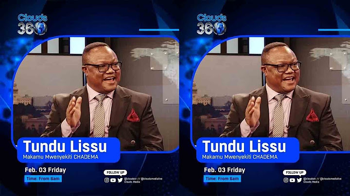 LIVE:   Mahojiano na Makamu Mwenyekiti wa CHADEMA Tundu Lissu katika Clouds 360