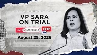 LIVE | Impeachment hearing of VP Sara Duterte - Day 18 #VPSaraonTrial (August 25, 2026)