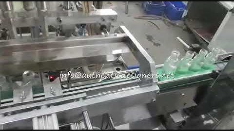 liquid filling machine four head with catcher for oval bottle