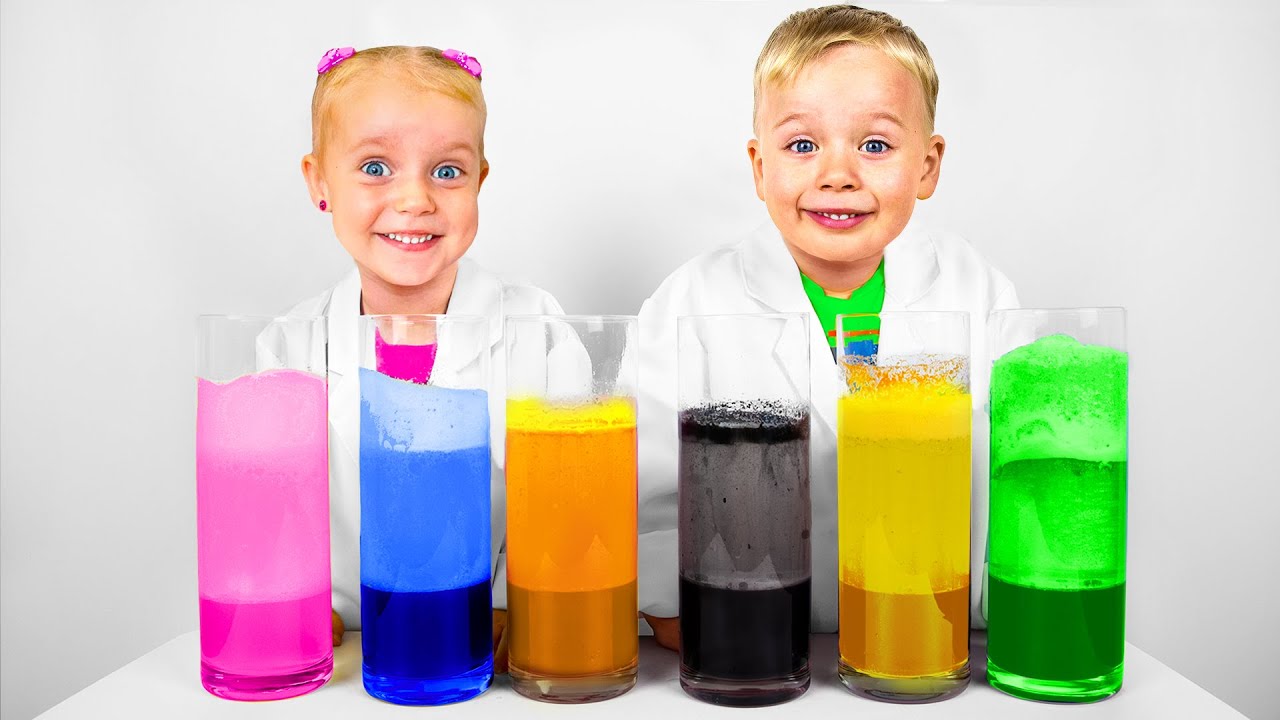 LAVA LAMP Experiment | What`s in the Box Challenge with Kids Alex and Gaby