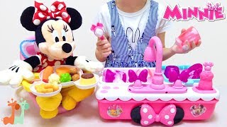 ミニーマウス お皿洗い 台所 シンクおもちゃ / Minnie Mouse Kitchen Sink Toy Washing Dishes!