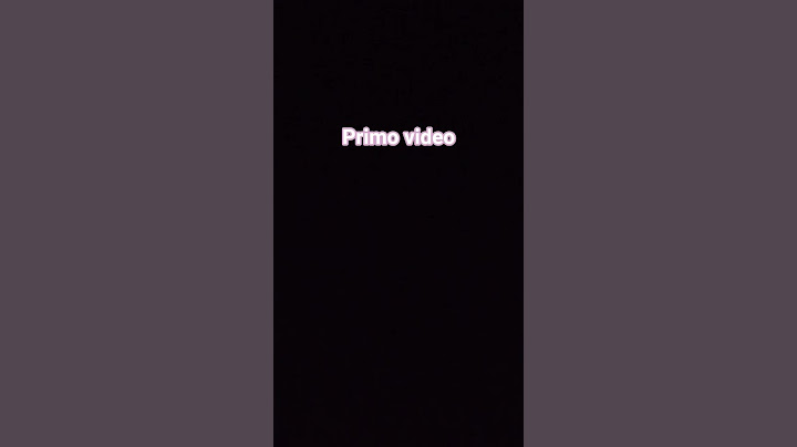 il mio primo video
