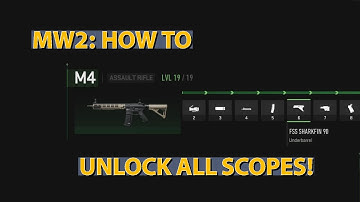 HOW TO UNLOCK RED DOT SIGHT! (UNLOCK ALL SCOPES) - MWII