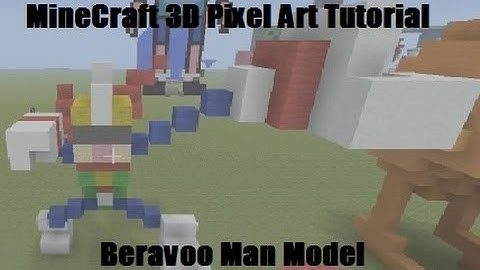 MineCraft 3D Pixel Art Tutorial - Beravoo Man Model