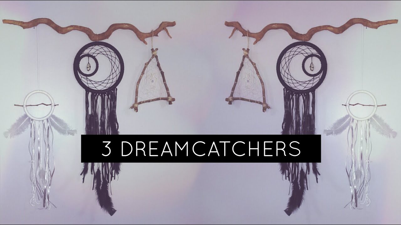 DIY: 3 DreamCatchers Tumblr Style | 3 Filtros dos Sonhos