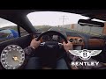 Bentley Continental GT W12 300+km/h Autobahn  POV Acceleration (No Speed Limit)