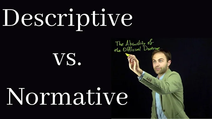 An Explanation of the Normative-Descriptive Distinction (and the varieties of normativity)