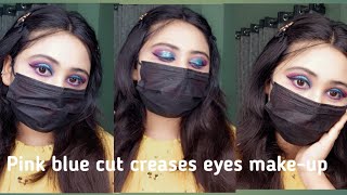 Easy cut creases eyes/vairal eyes make-up look/glam eye makeup look