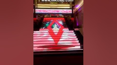 interior staircase LED display by high refresh rate P6 LED module wautomatic brightness adjustment