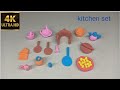 DlY how to make mini kitchen set polymer clay mitti Se kitchen set kaise banaya 
