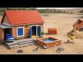 Building a Cozy Brick House with Mini Pool 🏡💦 Satisfying DIY Project