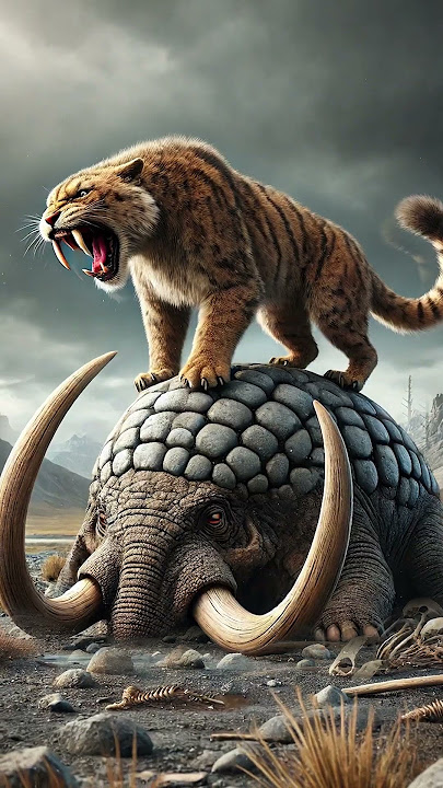 Saber-Tooth VS Ancient Animals (Woolly Mammoth, Pleistocene Jaguar, Short-Faced Bear)