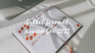 bullet journal noviembre 2022 I minimalista 🍂 (eng sub)