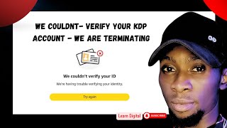 We couldn't Verify Your KDP account  - ID Verification Solution