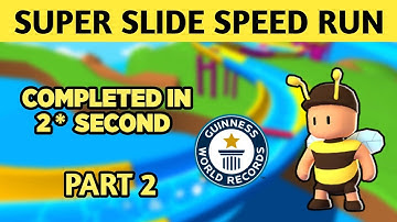 super slide world record | super slide speed run | Personal best speed run #2 | KRI$HNA [IND]