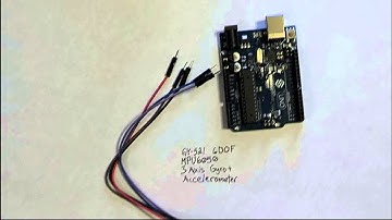 GY-521 MPU6050 Gyroscope + Accelerometer Arduino Testing