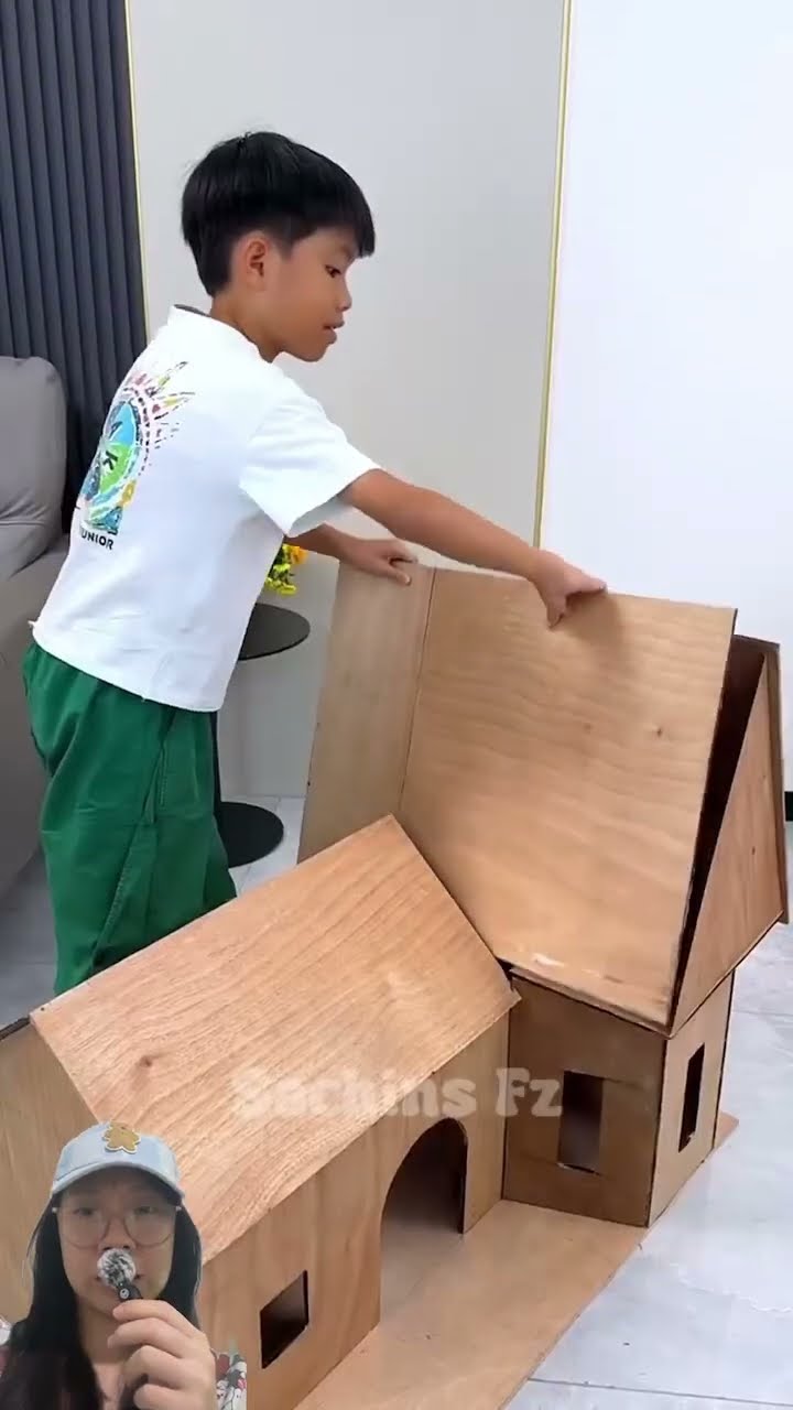 KAKAK BUATKAN RUMAH UNTUK ANJING KECIL ? #shorts