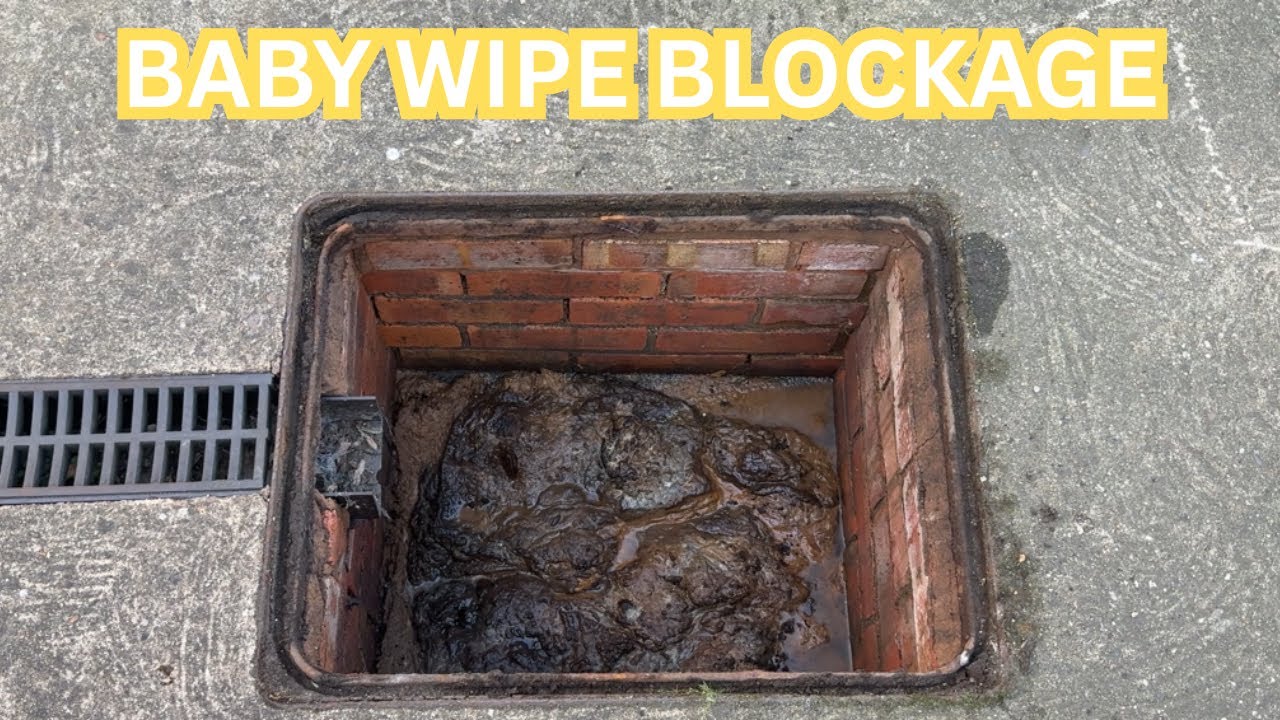 Drain Unblocking (17) - Stubborn Blockage Caused By Baby Wipes