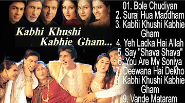 Kabhi Khushi Kabhie Gham Movie All Song Audio Jukebox | Amitabh, Shah Rukh Khan, Kajol, Rani Mukerji