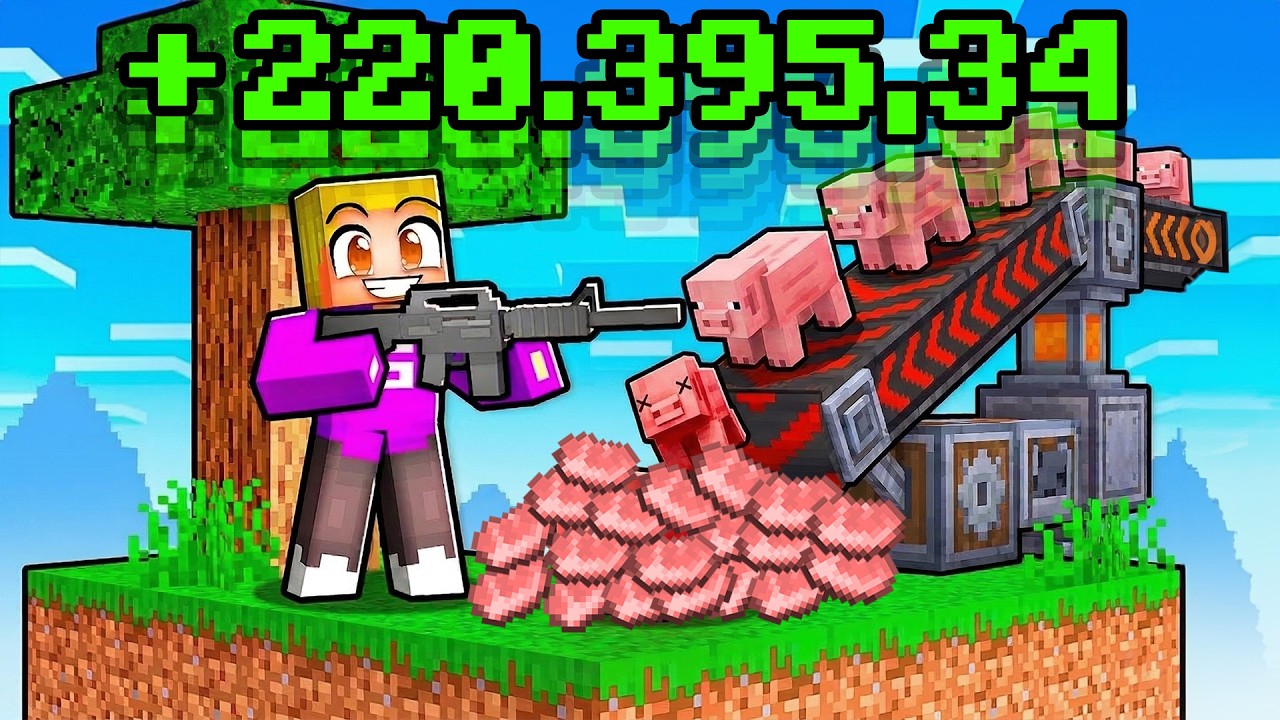 Rijk Worden Met Varkens Farm In Skyblock!