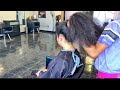 First Silk Press After 8 Year LOC Removal | Silk Press and trim on natural hair