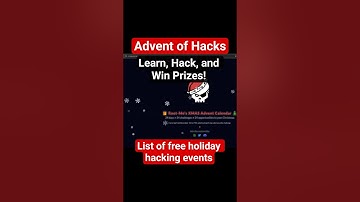Learn #cybersecurity and #win #prizes with #Advent of #Hacks! #ctf #hackingevent #holidays #hacking