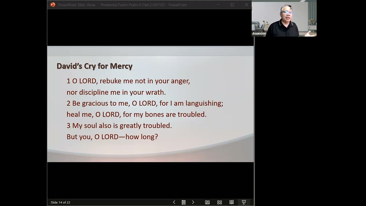 Prayer Night Psalm 6 Sep 11 2025