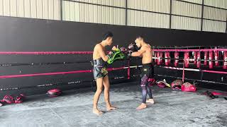 Muay Thai pad work at Sinbi Muay Thai Phuket🔥