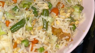 اكلة النهارده سهلة وبسيطة فرايد رايس? fried rice ♥️ جربوها❤️