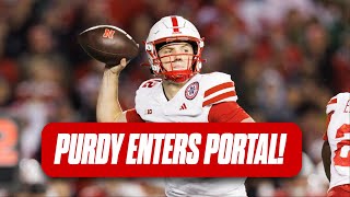 Chubba Purdy Enters the NCAA Transfer Portal | Nebraska QB Withdraws Name From 24 QB Competition