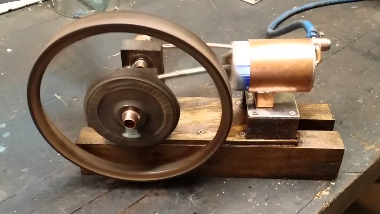 Home made steam engine - YouTube